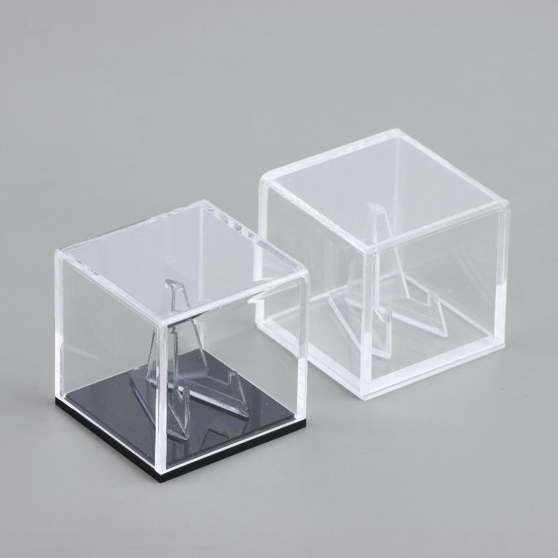 Acrylic Guitar Pick Display Box With Stand Collectible Rack Storage Case Transparent Pick Jewelry Holder For Guitar Accessories