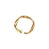 Plain Open Ring Women's Light Luxury and High-end Index Finger Ring Niche Design Versatile and Elegant Fine Stacked Tail Ring