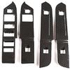 ABS Carbon Fiber Car Door Window Lift Button Cover Trim for Land Rover Defender 110 130 2020-2022