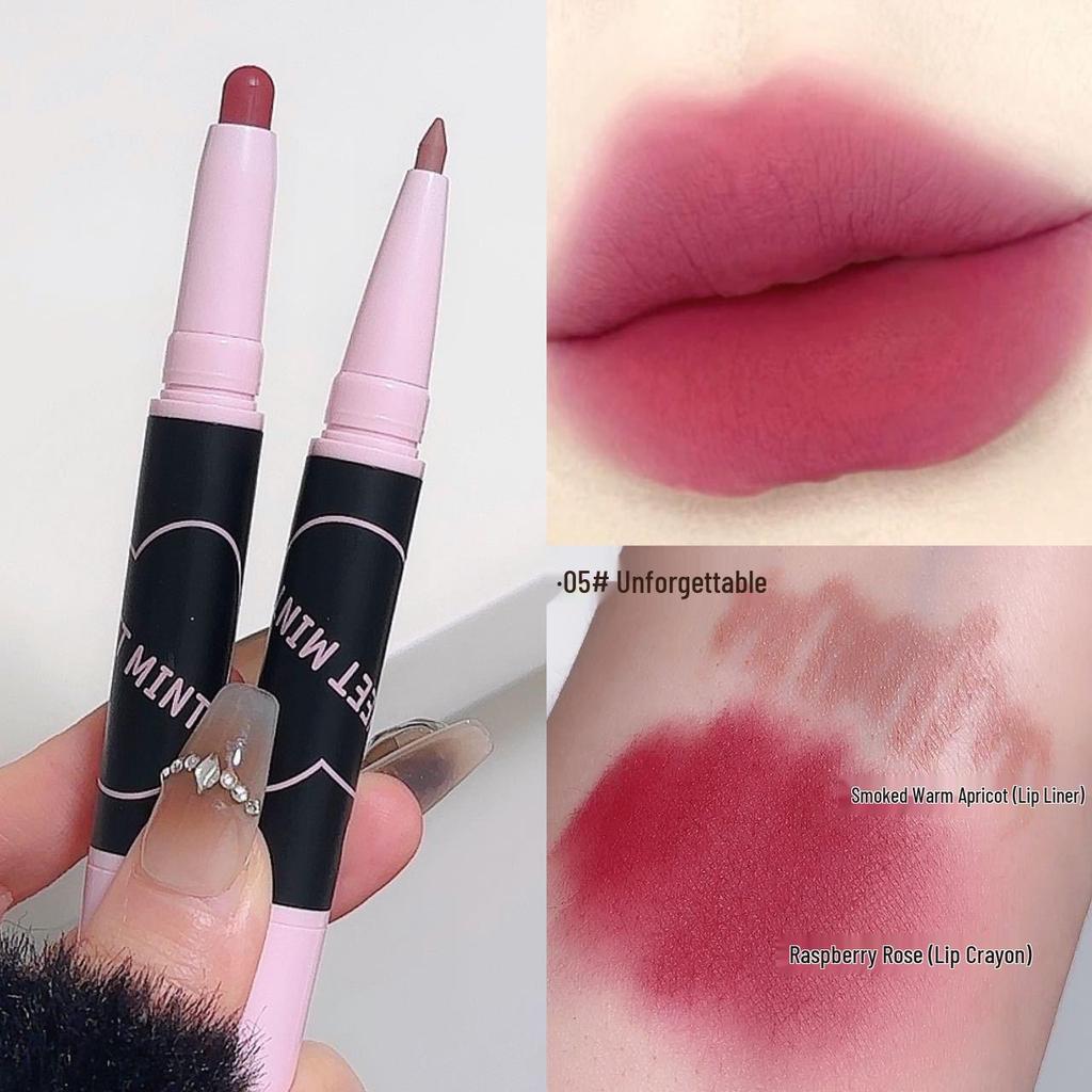 SWEETMINT Double-ended Matte Lipstick & Lip Liner Two-in-One