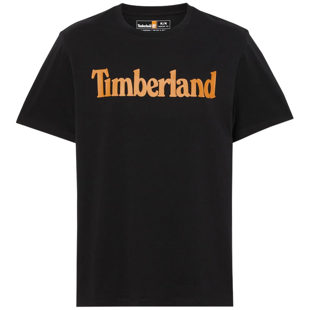 

Мужская футболка с коротким рукавом и логотипом Timberland, черно-пшеничная, размер M (TB0A6DN3P561)