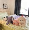 Pillow Bedroom Dormitory Pillow Female Hippopotamus Long Bedhead Cushion Living Room Leg Clamp Sofa Sleeping Pillow