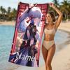Customizable Personalized Beach Towels Genshin Impact Ayaka Kamisato Themed designs.Suitable for the Beach, Yoga, Sports;ideal As Beach Accessories