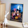 Disney Diamond Painting Mickey and Minnie Mouse Romantic Moonlit Night Illustration Cartoon Diamond Painting Full Diamond CrossStitch DIYGiftHomeDecor