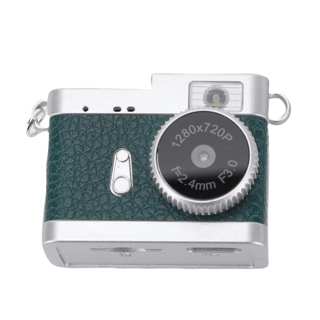 Keychain Camera 720P HD 5MP Digital Tiny Camera Video Recorder with 0.96in LCD Screen 32GB Memory Card LED Fill Light