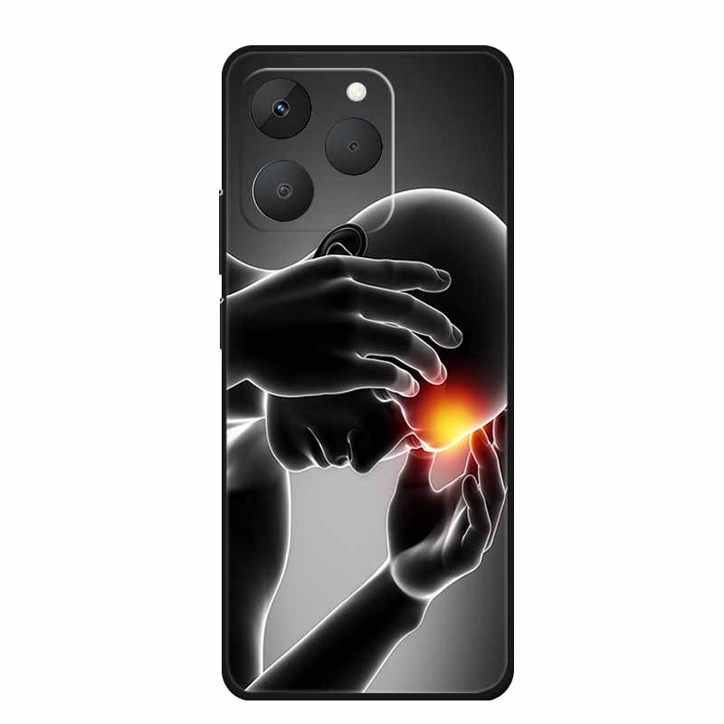 For Realme 15T Phone Case 15 T Fashion Picture Black Silicone TPU Soft Back Cover Case For Realme 15T 5G 2025 Case Realme15T Bag