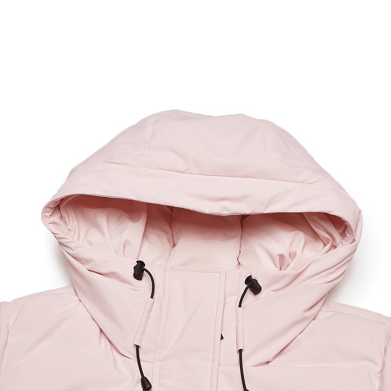 FILA Warm Long Hooded Down Jacket Women outerwear Lotus-Pink F11W449906FPK