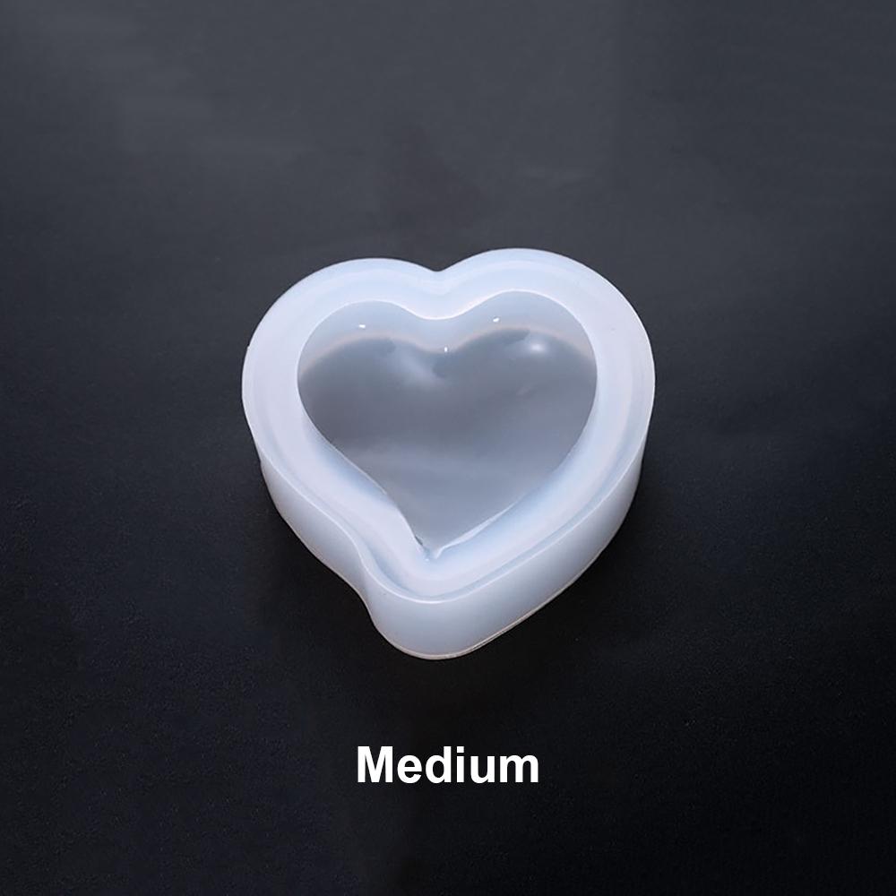 Silicone World 3D Heart Candle Silicone Mold Letters Epoxy Resin Mold DIY Crafts Aromatherapy Gypsum Soap Mold Home Decoration