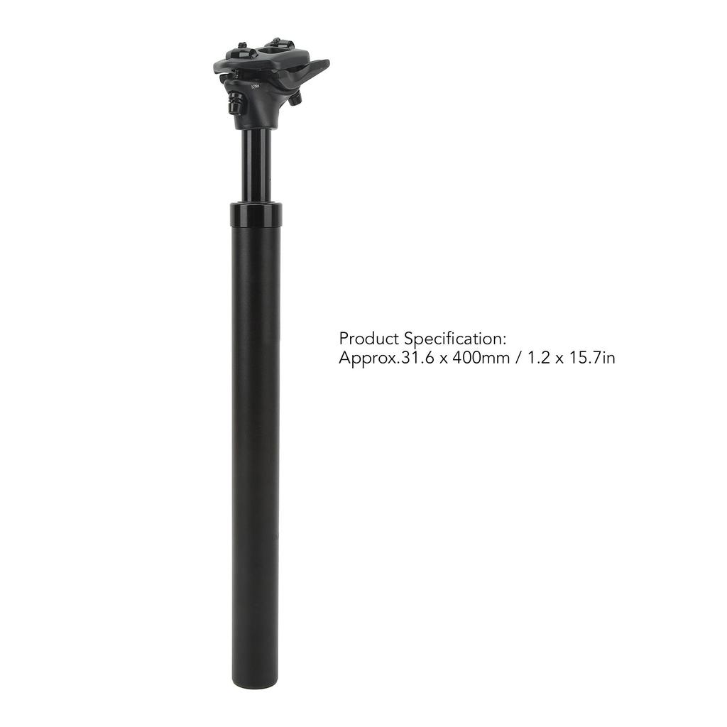 Bike Suspension Seatpost Dropper Double Nail Shock Absorbing Seatpost Bike Damping Saddle Tube 31.6x400mm