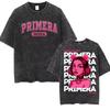 Rapper Omar Courtz Primera Musa World Tour T Shirts Men Women Fashion Gothic Hip Hop T-shirt Vintage Washed Short Sleeve T-shirt