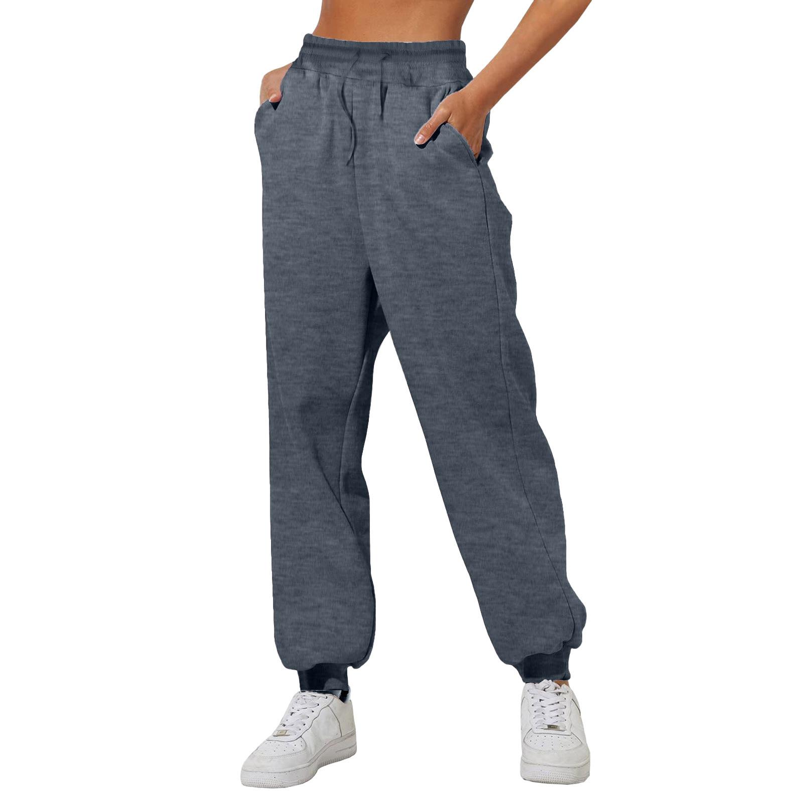 

Женские спортивные штаны однотонные с эластичной талией, джоггеры, весенне-осенние, повседневная спортивная одежда, тренировочные джоггеры 3XL