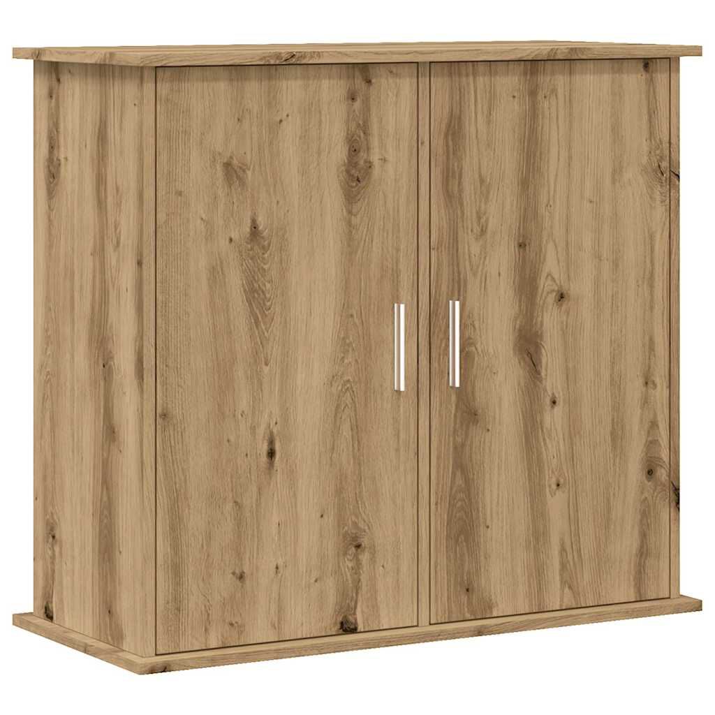 vidaXL Aquarium Stand Handcrafted Oak 81x36x73 cm Engineered Wood
