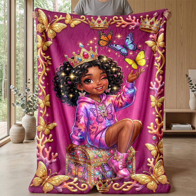 Royal Bubble Fantasy Theme blanket Lightweight Warm Flannel Blanket Decorative Throw Blanket for Home Decoration