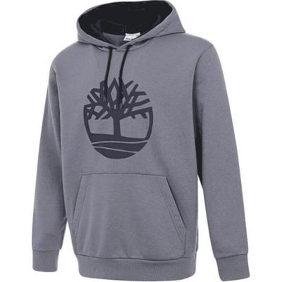 Tfo Tree Logo Brushback Hoodie Comfortable Fashion Long Sleeve Sweatshirt Men Hoodies Gray Blue A4445-073