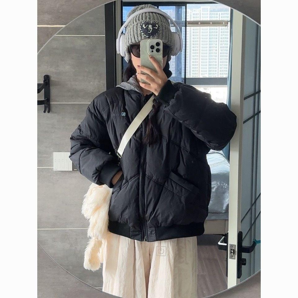 Pink Korean Down Jacket for Women, New Winter Short Style, Thickened and Super Good-looking Cotton Jacket for Small People
