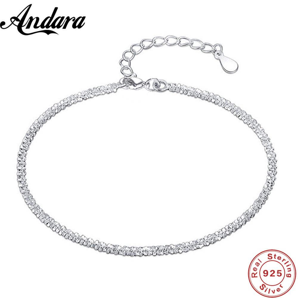 925 Silver Bracelet Sparkling 18k Gold Bracelet For A Woman's Engagement Party Jewelry Gift
