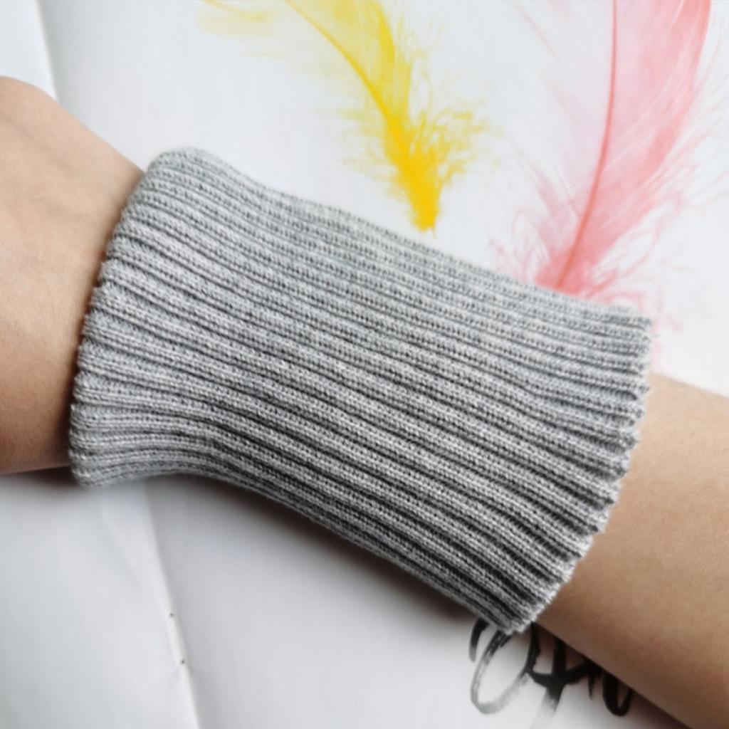 Elastische Abnehmbare Handgelenkmanschetten Leichte Gerippte Rüschenmanschetten Mehrfarbig Damen Pullover Hemd Deko Accessoire