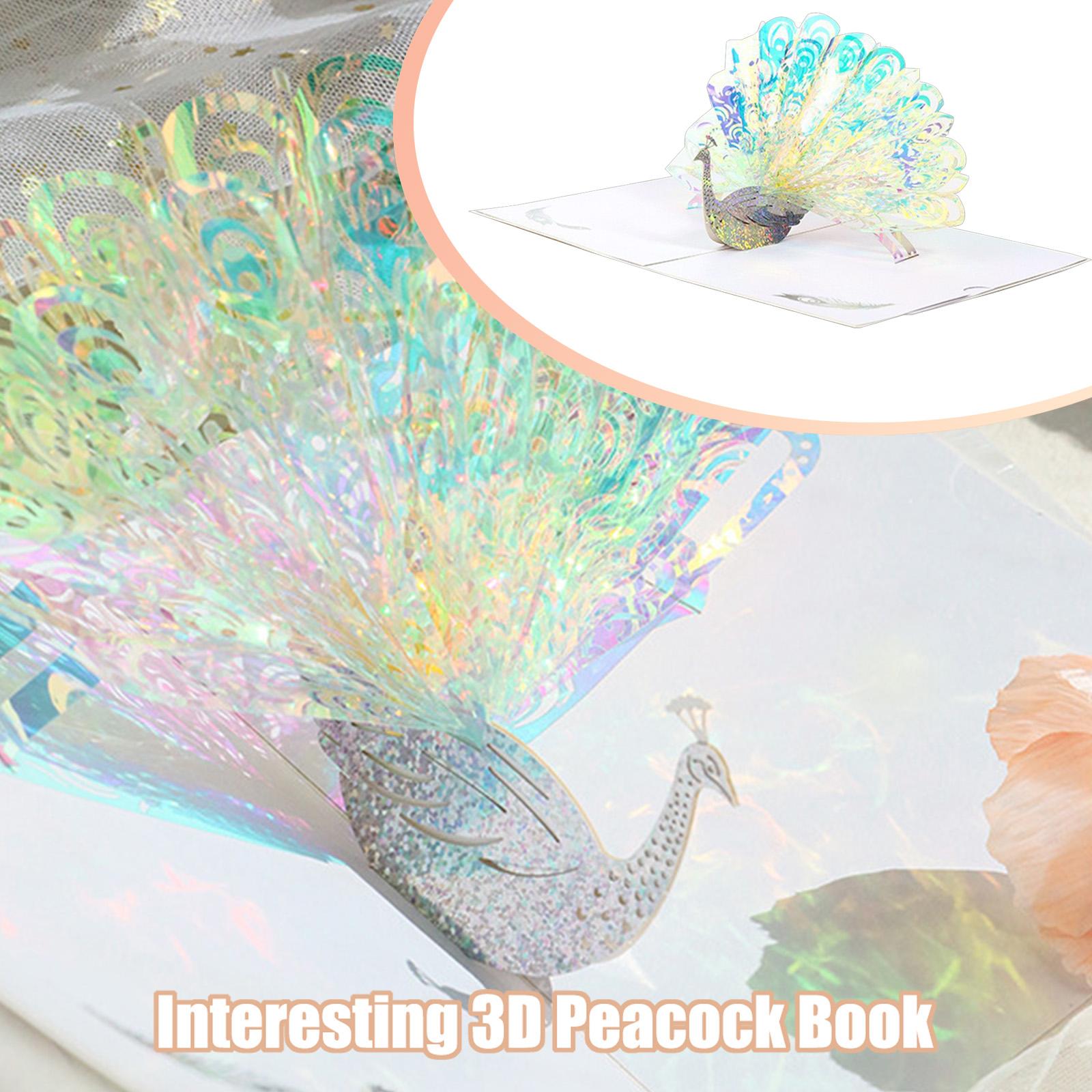 

3D Series Bouquet Folding Greeting Card, Paper Sculpture Flower Festival Blessing Gift One Size