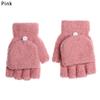 Unisex Rukavice s odklápěcími prsty Dámské Korálový samet Odolné proti chladu Palčáky Zimní teplé Měkké Dvouúčelové Fleece rukavice