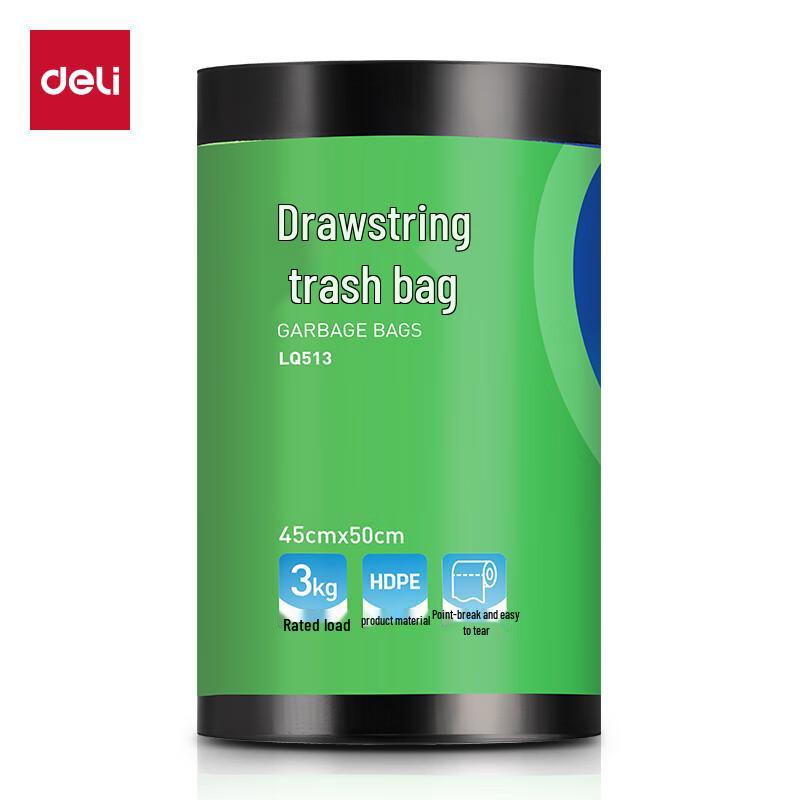 Deli LQ513 Drawstring Trash Bags