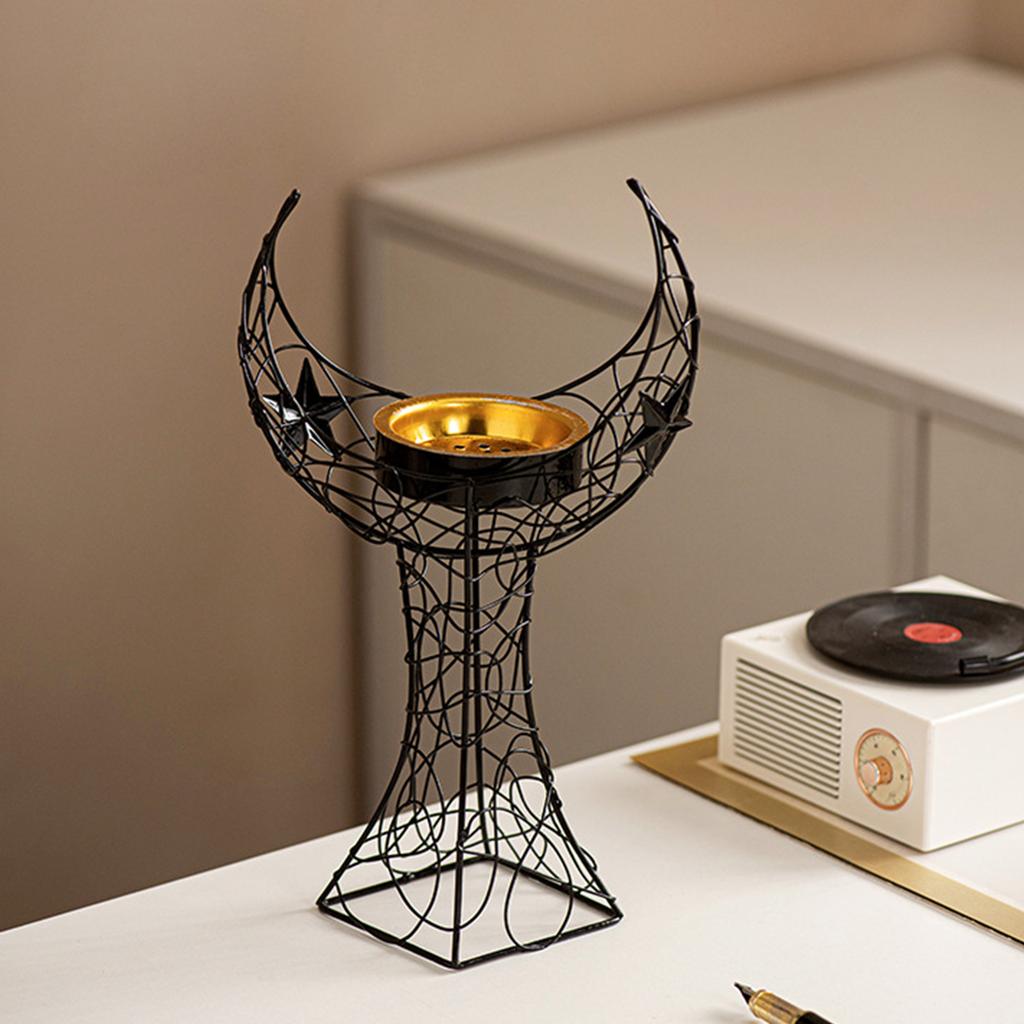 Arab Styles Moon Tower Metal Incenses Burners for Decorative Use Muslims Islamic Party Supplies Aromatherapies Furnace