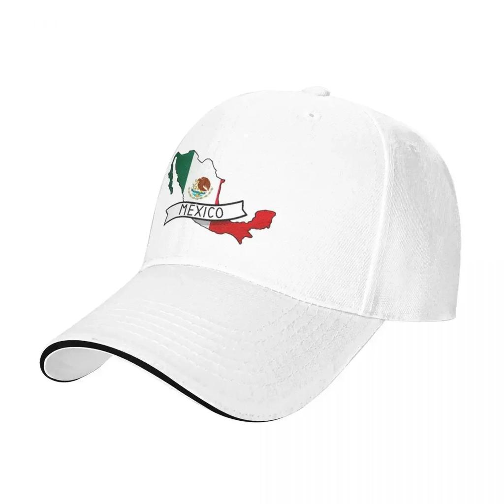 Mexico Flag Map Hiking Baseball Caps For Womens Printing Female Beach Coquette Hat Hip Hop Trucker Cap