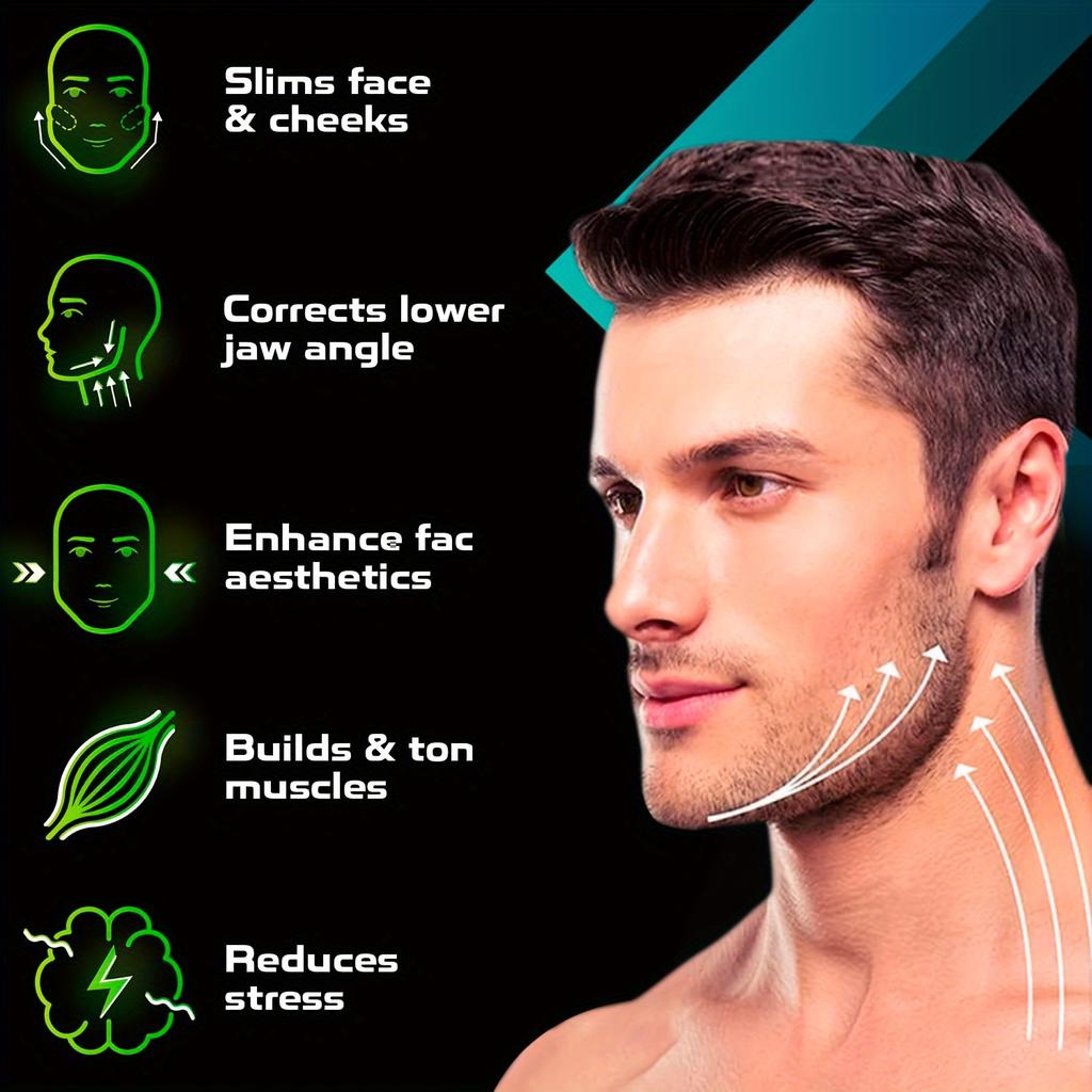2/4pcs Silicone Jaw Exerciser Muscle Activation Jawline Shaper Facial Trainer Double Chin Reducer Cheek Slimmer Tightening Tool