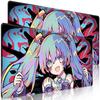 Tappetino per Mouse PC H-hatsune Miku Multidimensionale Gamer Mausepad Tappetino per Tastiera Tappetini da Scrivania Estesi Accessori da Ufficio e Gaming Mousepad