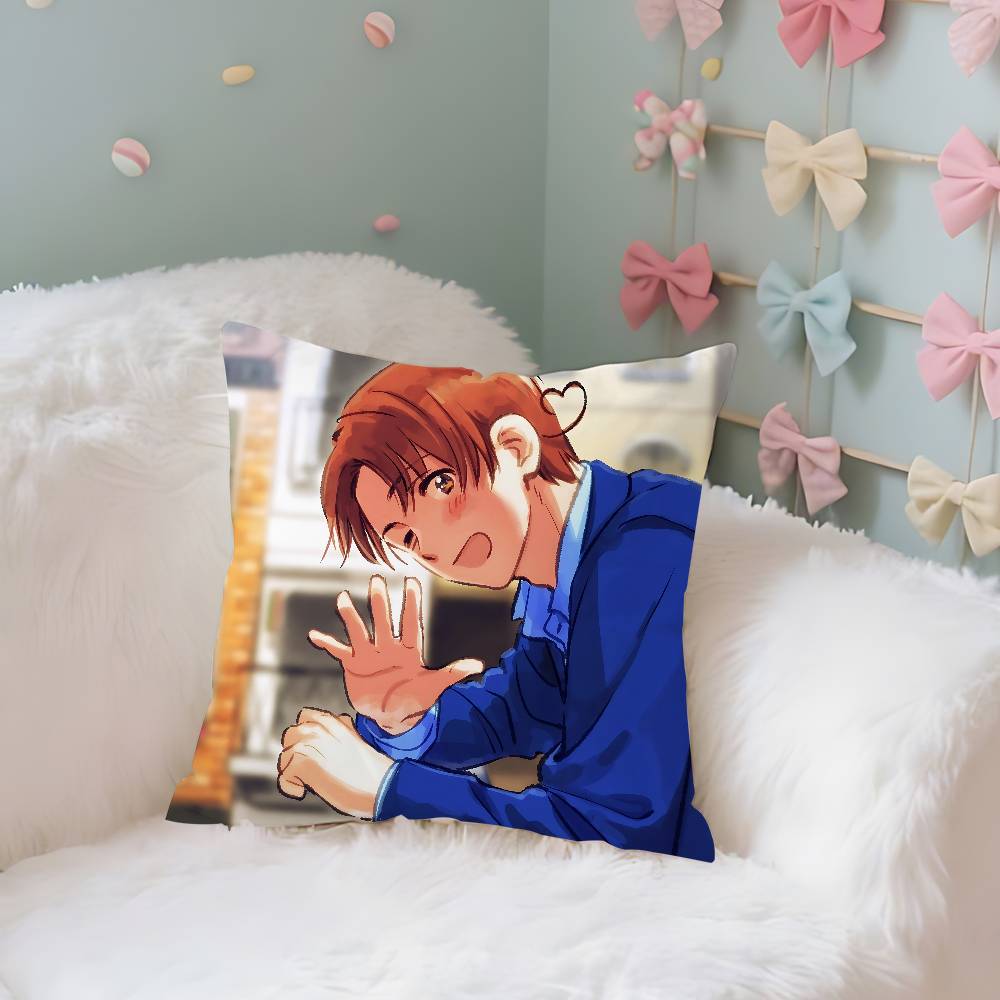 CuteHhetalia World StarsS Funny Case Plush Fabric Soft Pillowcase Double Sided Print Cushion Cover Household Gifts