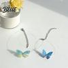 Simulated Butterfly Pendant Choker Necklace Boho Invisible Chain Fairy Trendy