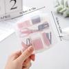 8 PCS Mini Office Supplies Set with Portable Case - Including Scissors Tape Box Pencil Case Puncher and Staples
