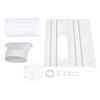 Portable AC Window Vent Kit Adjustable Seal Plate and 62 Inch Exhaust Hose for Vertical Horizontal Sliding Window