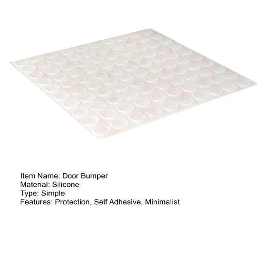 Yousheng Clear Cabinet Bumper Pads Self-Adhesive Silicone Buffer Set Round Cupboard Door Drawer Bumpers for Kitchen Cabinets Cutting Boards Picture