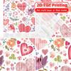 2D Flat Printing  2pcs Floral Heartscape Contemporary Popular Curtains Prints Light Filtering Curtains Holiday Suitable for