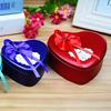 Heart Scented Bath Body Petal Rose Flower Soap Heart Metal Box  Rose Flower Decor Gift Romantic