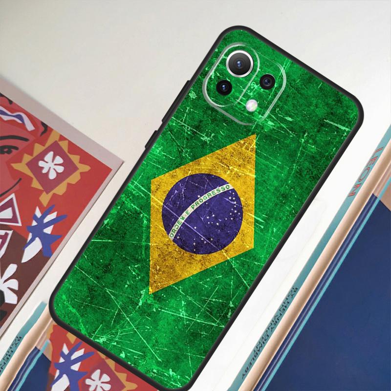Brazil Brazilian Flag For Xiaomi 15 Ultra 14 13T 14T 15T 17 Pro Max Case For POCO X7 Pro X5 X6 F5 F6 F7 F8 Ultra