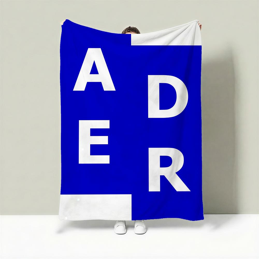 Fashion A-ADER ERROR Throw Lightweight 240g Flannel Blanket Soft Skin-friendly for Summer Cooling 75x90cm
