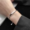 2Pcs Valentine's Day Gifts Simple Couple Bangle Classic Hand Bracelet Jewelry  Gifts