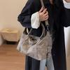 Women's Retro Frosted Crossbody Bag Handbag Large Capacity Casual Versatile Commuting Bag Shoulder Bag Multi-functional Tote Bag For Outdoor Commuting
