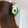 Acetic Acid Fruit Series Hair Claw Cute Delicious Food Claw Clip Ice Cream Shark Clip  Female