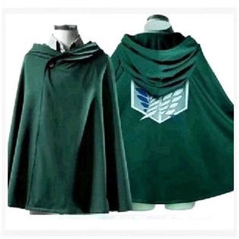 Halloween Attack on Titan Survey Corps Freedom Wing Commander Cloak Cape Cosplay Anime Costume
