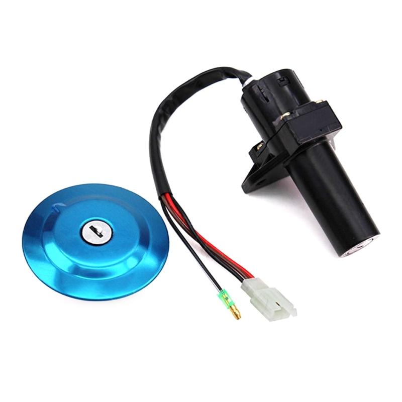 Motorcycle Locking System Motorbike Ignition Switch Lock Door/Fuel Tank Caps Lock Key Motorcylce Accessories for YBR125
