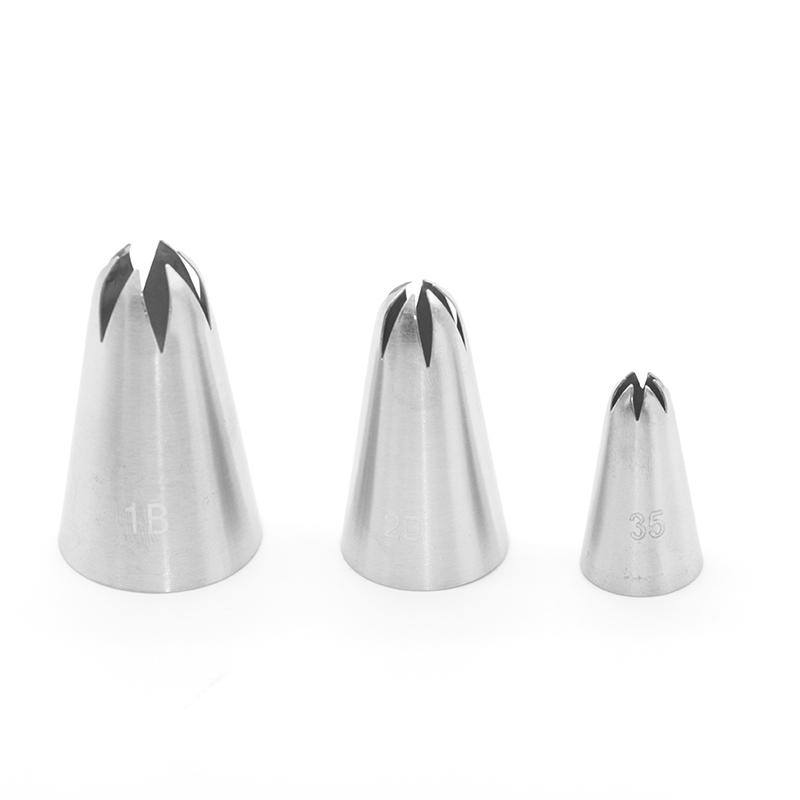 3 Teile/satz Große Icing Piping Gebäck Düse Tipps Backen Werkzeuge Kuchen Dekor
