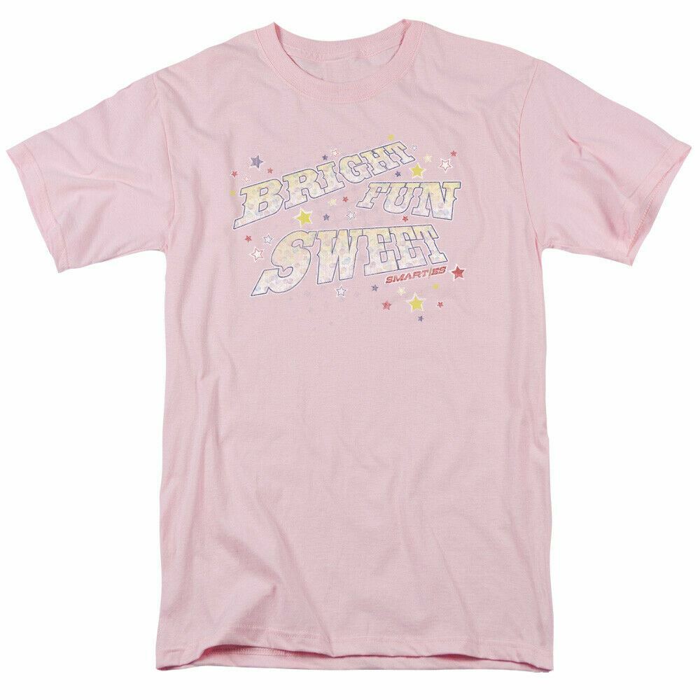 26 Smarties Bright Fun Sweet T Shirt Mens Licensed Sweet Tangy Candy Light Pink Unisex T-Shirt L