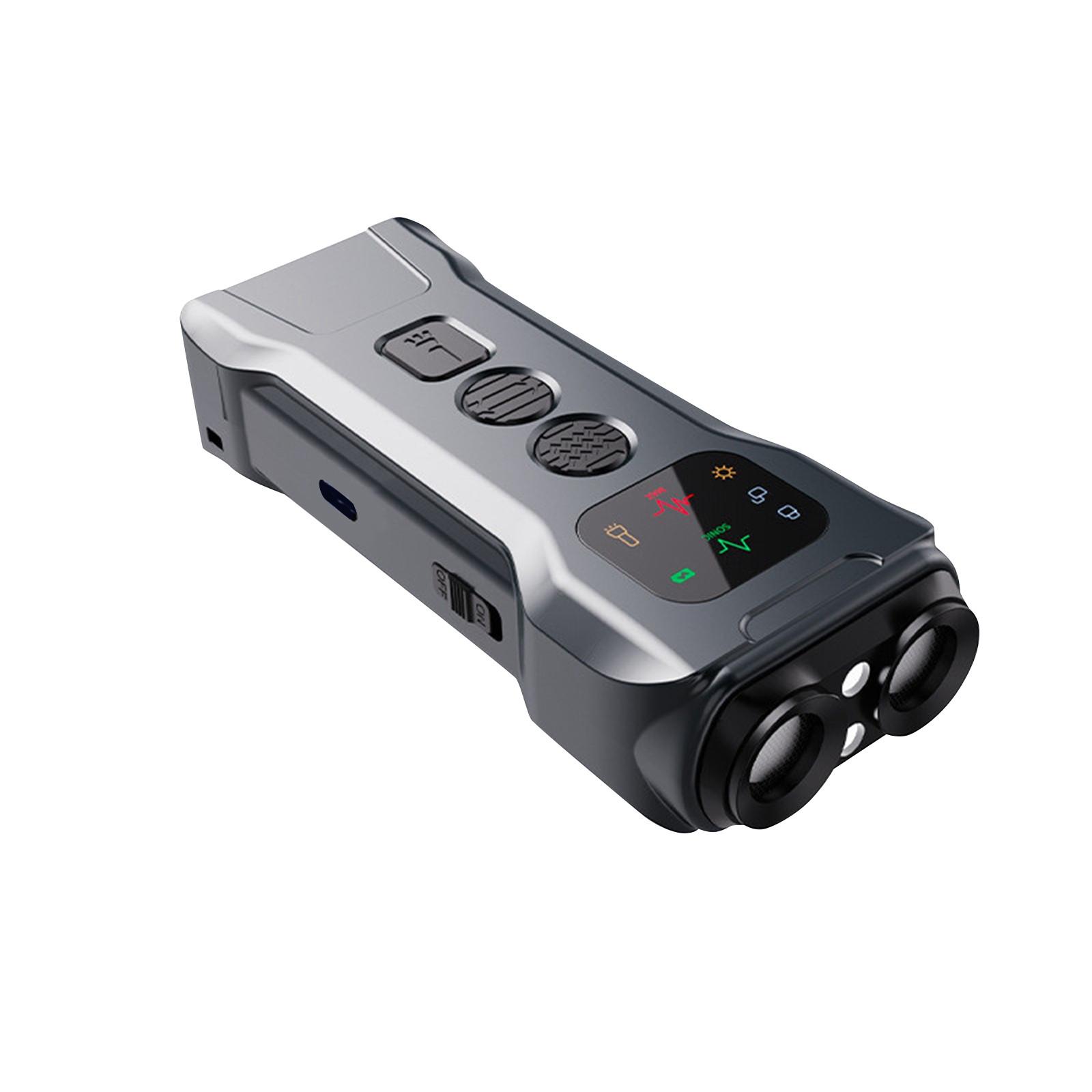 

Отпугиватели собак с двойной головкой, с экраном, остановкой лая, мигающим светом, аварийным светом, защитой от лая собак One Size