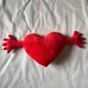 1pc Romantic Red Heart-Shaped Pillow with Hands, Microfiber Love Cushion for Sofa,Perfect Gift for Valentine's Day, Mother's Day