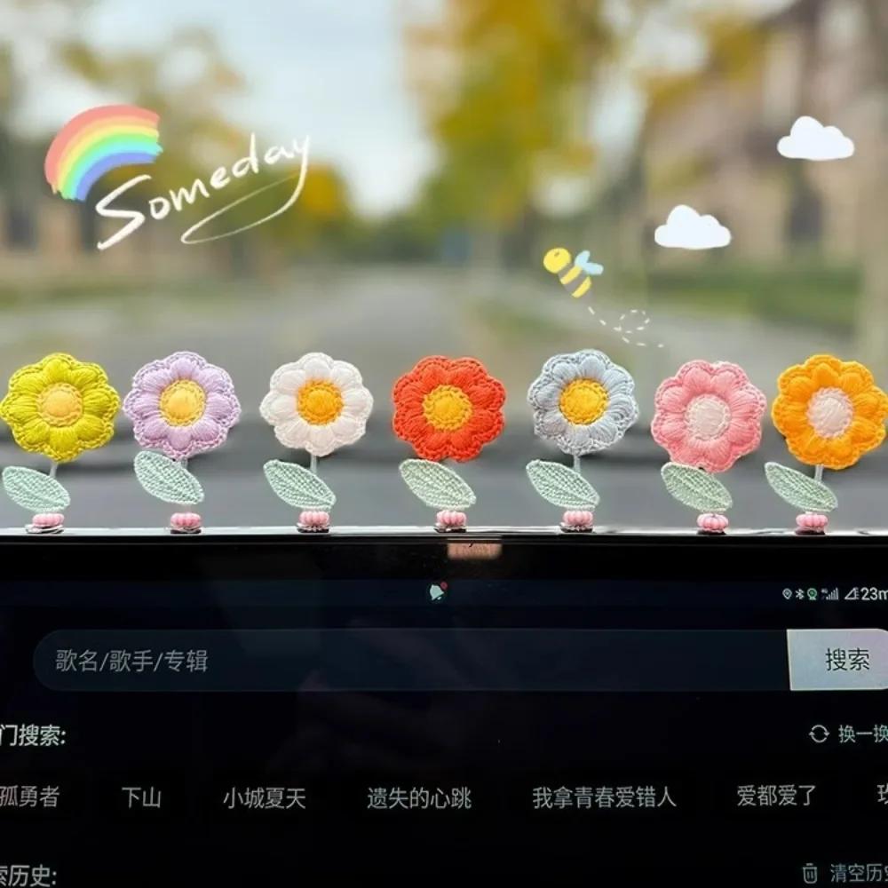 2025 Hot Window Sill Decor Creative Healing Series Cute Flowers Center Console Window Side Interior Products Cute Flowers Bloom