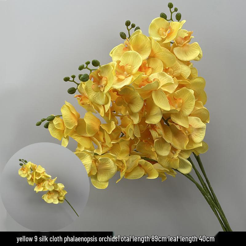 Elegant Artificial Phalaenopsis Floral Arrangement for Living Room, Wedding Décor, or Table Centerpiece.