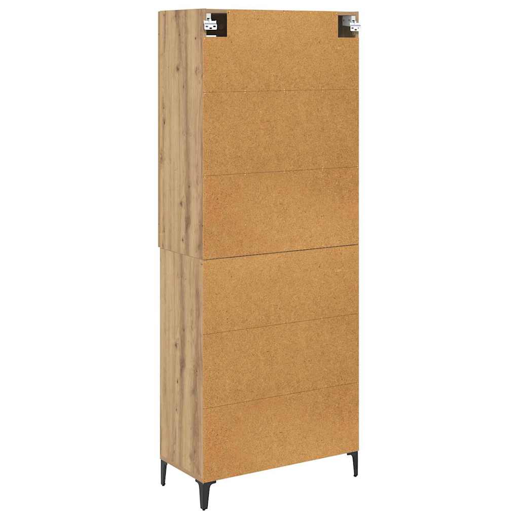 Highboard Artisan Oak 69.5 X 34 X 180 Cm Particleboard