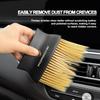 1Pcs Car Interior Cleaning Soft Brush Dashboard Air Conditioner Outlet Detail Brush For Porsche 911 928 944 968 Boxster Cayenne Macan Panamera